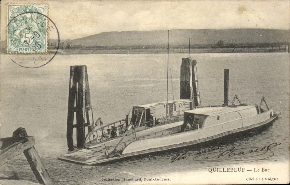 Quillebeuf — O Bac — Cliché Le Moigne - Frente