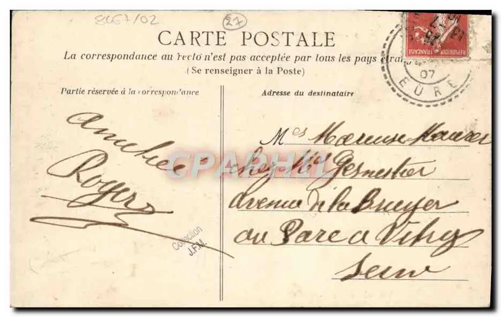Louviers — L'arrivée du Bac — Yve Aubé, éditeur, Louviers - Achterkant