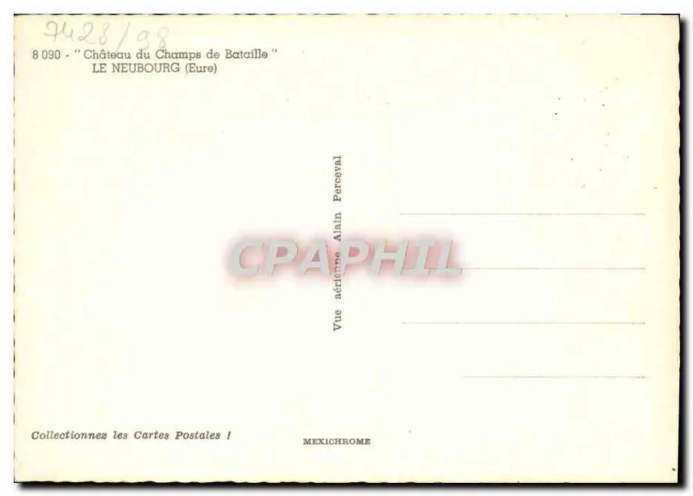 Castillo del Campo de Batalla — Le Neubourg (Eure) — Vista aérea de Alain Percaval - Reverso