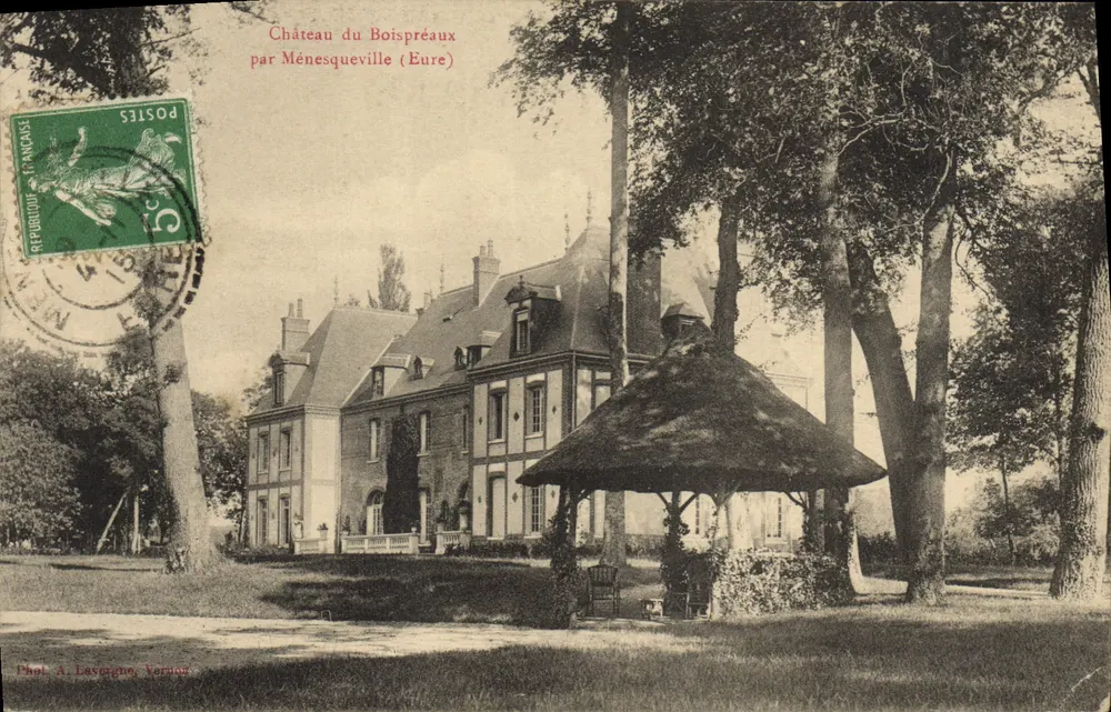 Castello di Boispréaux — Ménésqueville (Eure) — Fot. A. Lavegny, Vernon - Recto