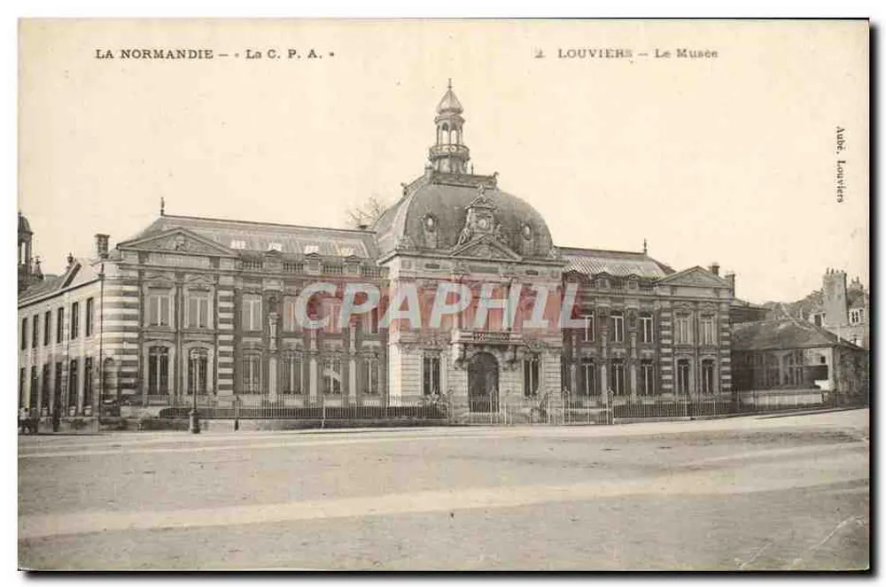 Louvières — Het Museum — uitgever La C.P.A. - Voorkant