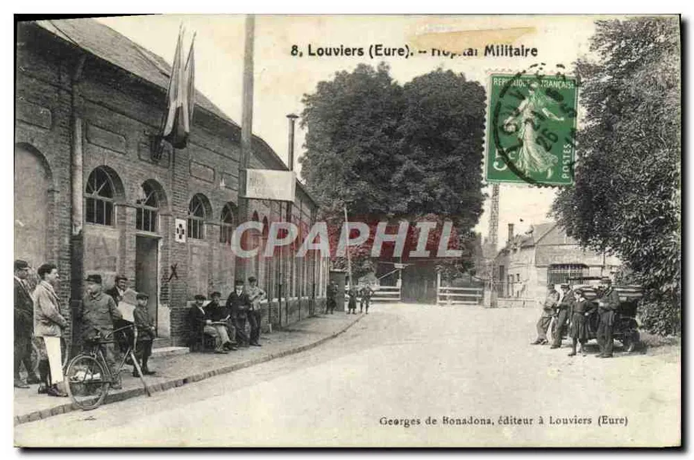 Louviers (Eure) — Militärkrankenhaus — Georges de Bonadona, Verleger in Louviers (Eure) - Vorderseite