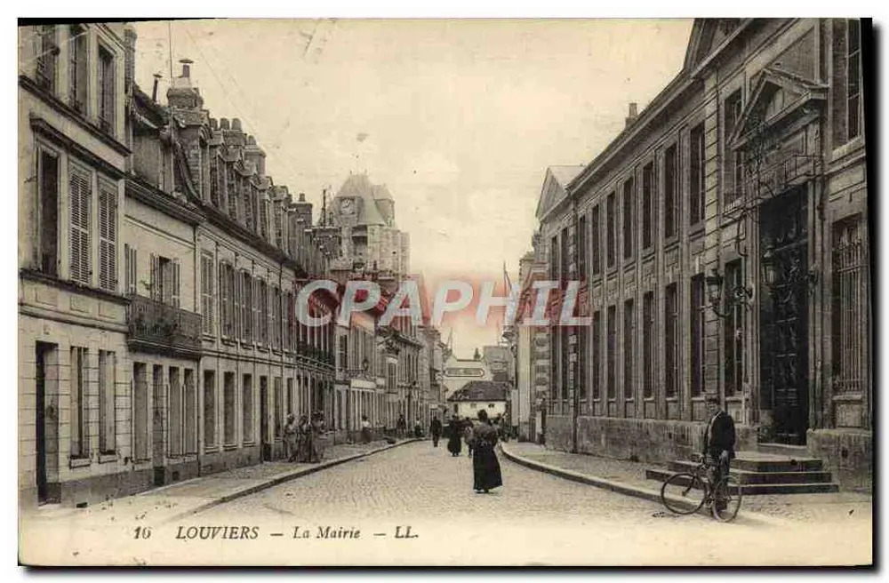 Louvières — La Mairie — éditeur LL. n°16 - Frente