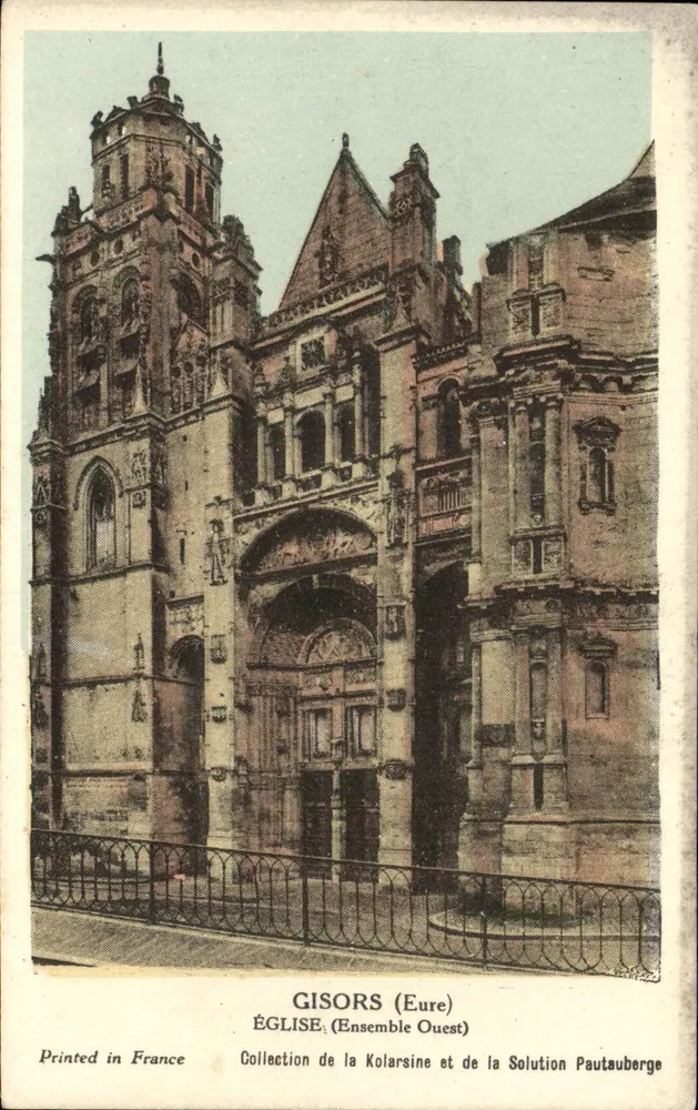 Gisors (Eure) — Igreja (Conjunto Oeste) — Coleção da Kolarsine e da Solution Pautaubege - Frente
