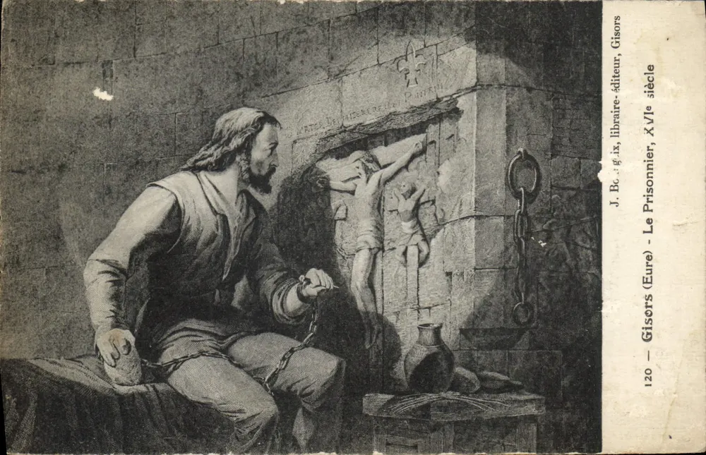 O Prisioneiro — Igreja de São Pedro de Gisors — J. Bc, livreiro-editor, século XV - Frente