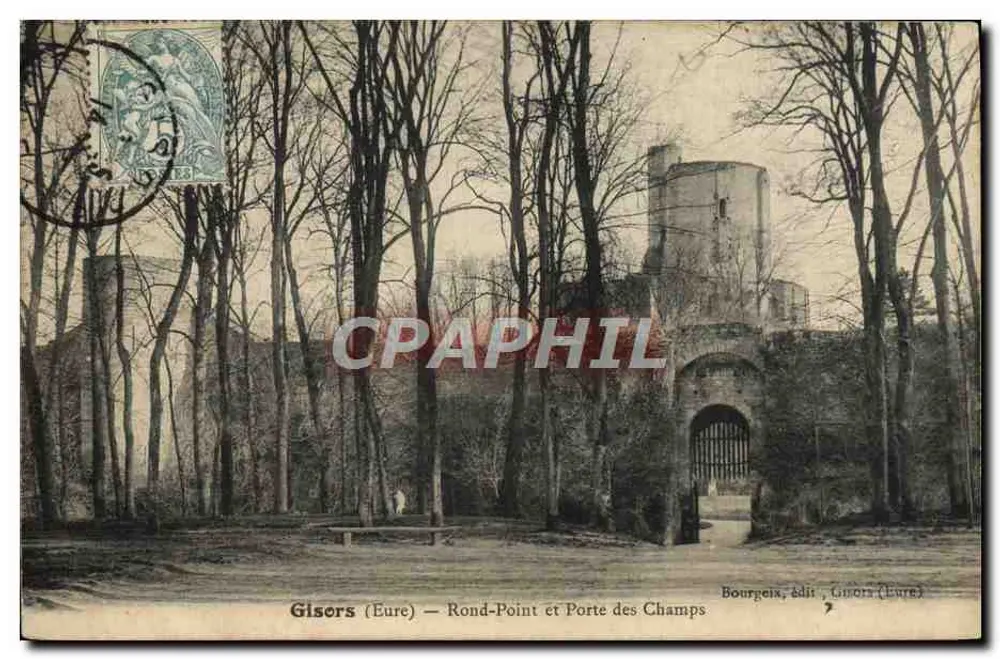 Gisors (Eure) — Kreisverkehr und Tor der Felder — Bourgeix, Verlag Gisors (Eure) - Vorderseite