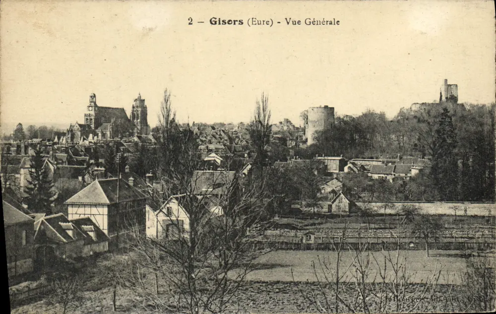 Gisors (Eure) — Vista Geral — editor Unis-France, n° 25 - Frente