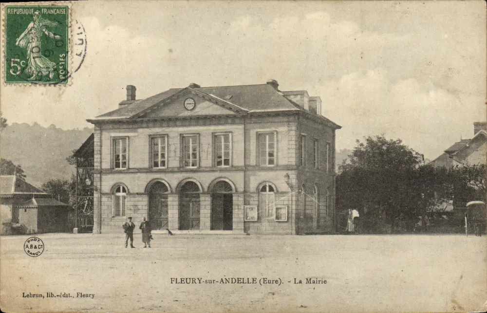 FLEURY-sur-ANDELLE (Eure) — A Prefeitura — Lebrun, livr.-edit., Fleury - Frente