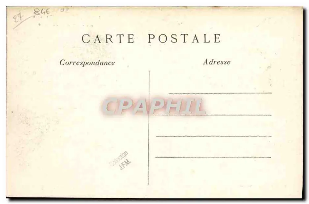Évreux (Eure) — Antigo Abreviador — Editor: J. L. Bureaux, n° 1182 - Verso