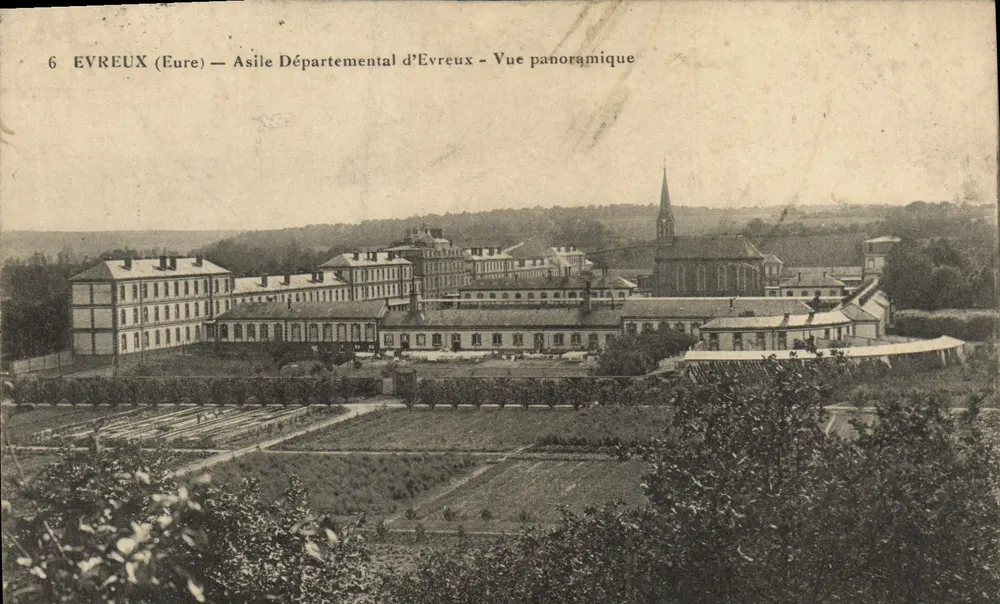 Evreux (Eure) — Départementalasyl von Evreux — Panoramablick - Vorderseite
