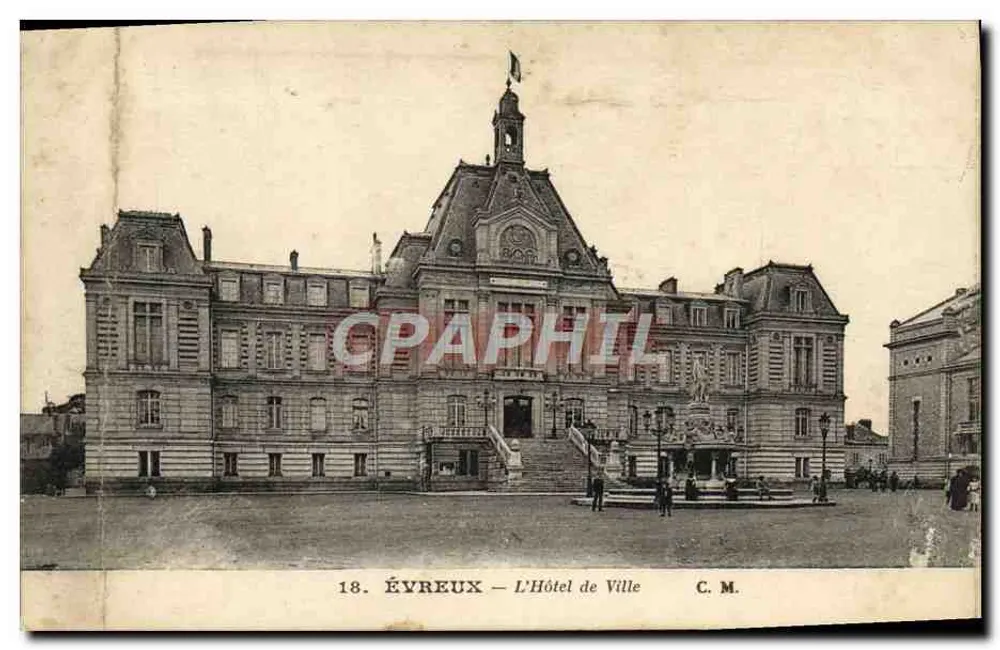 Évreux — L'Hôtel de Ville — C.M. - Recto