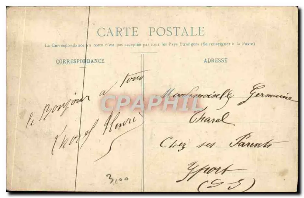 Lembrança de Écoulis — Fot. A. Lavergne, Vernon - Verso