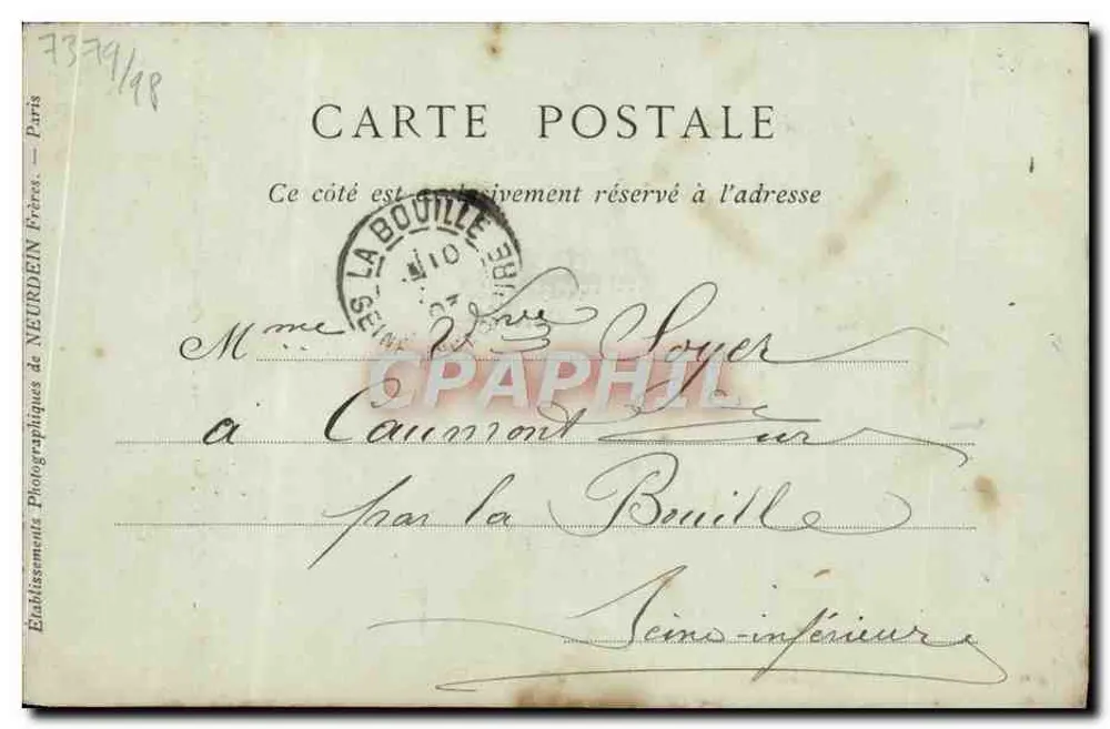 Le Bec-Hellouin — Toren van de Oude Abdij van Bec, 15e eeuw — Collections ND Phot - Achterkant