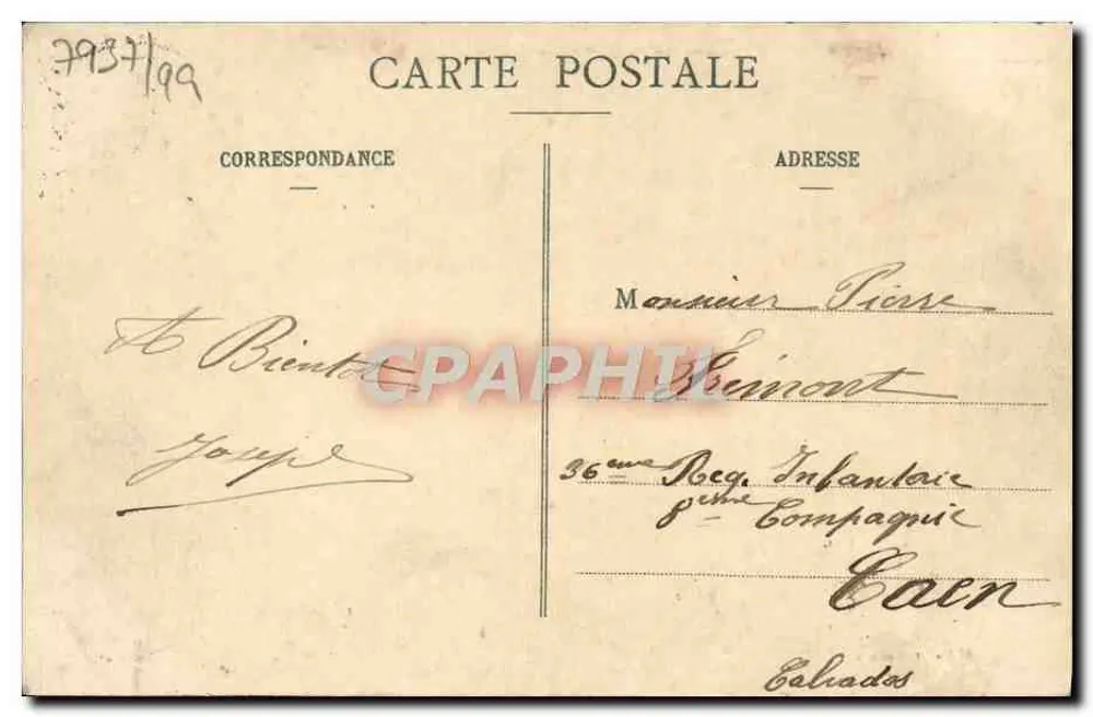 Bourg Acharde (Eure) - Blick auf die Grande-Rue — Nètter, Hartleur, n°1319 - Rückseite