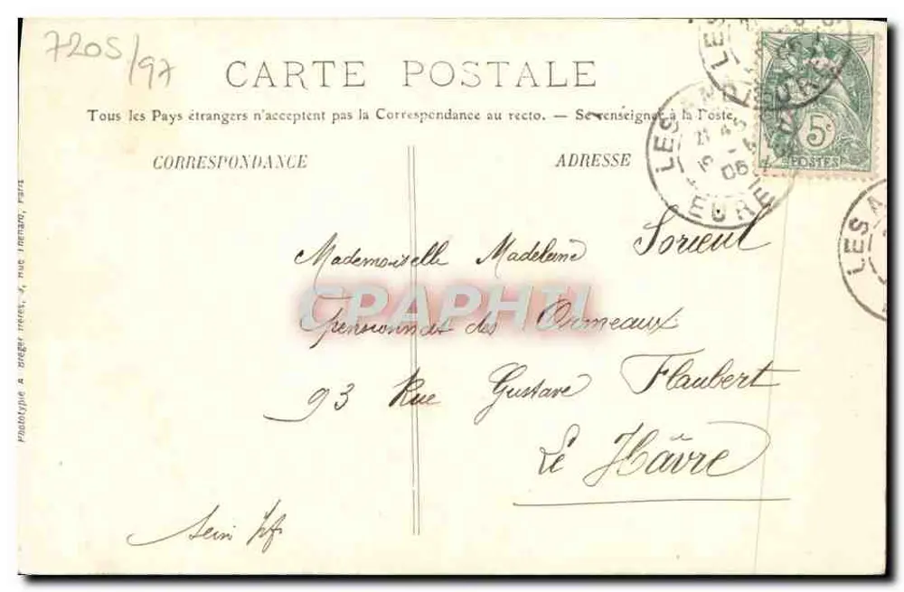 Les Andelys — Interior da Notre-Dame — Mme Derry Tab.-édit. - Verso