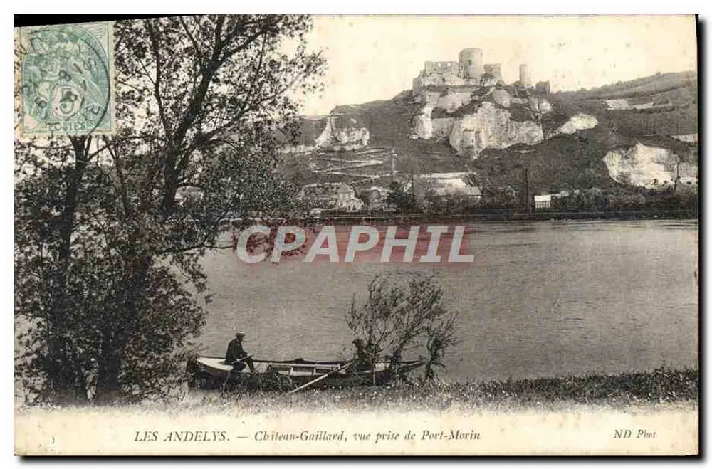 Les Andelys — Château-Gaillard, Aussicht von Port-Morin — ND Plot - Vorderseite