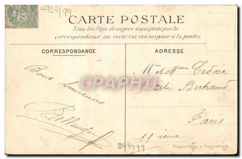 La Normandie — Umgebung von Louviers — Authieux — Verlag/Drucker nicht sichtbar - Rückseite