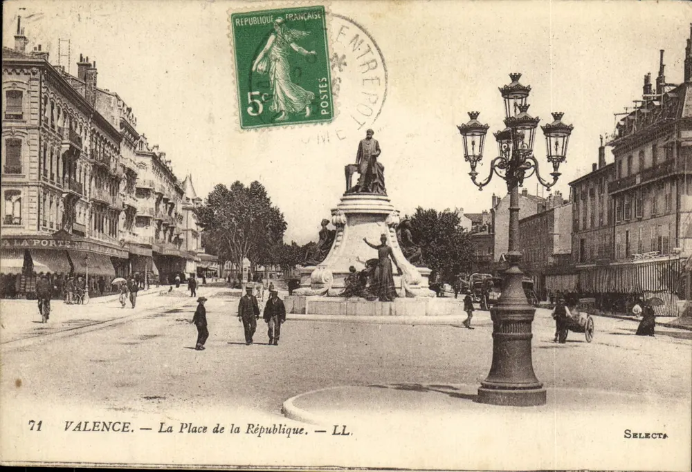 Valência — A Praça da República — Selecta, n°71 - Frente