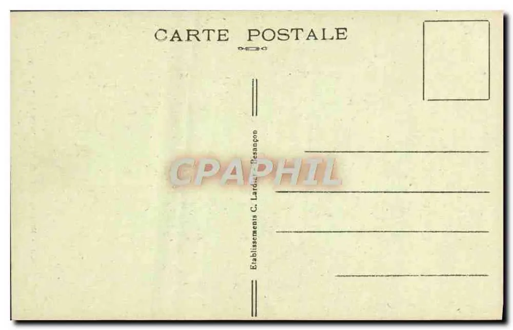 De Bronnen van Arcier — Omliggende gebieden van Besançon-les-Bains — C.L.B. n°309 - Achterkant