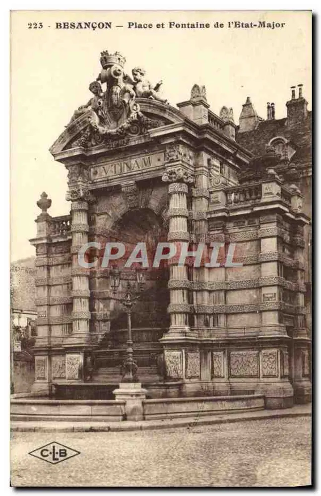 Besançon — Place und Fontaine de l'État-Major — C.L.B. n°223 - Vorderseite