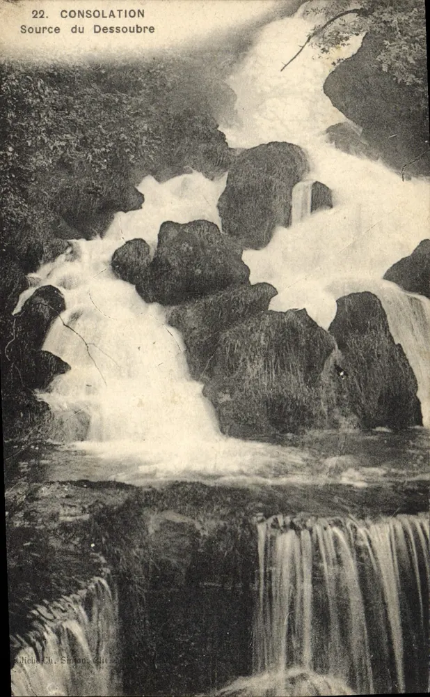 Fonte do Dessoubre — cachoeira — Niche Ch. Siron, Git - Frente