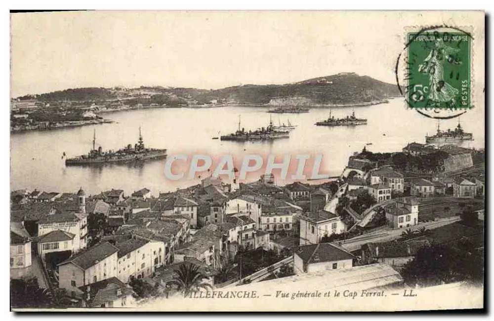 Villefranche — Allgemeiner Blick und Cap Ferrat — LL. - Vorderseite