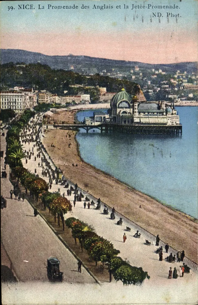 NICE. Die Promenade des Anglais und die Jetée Promenade — ND. Fot. — Nr. 39 - Vorderseite