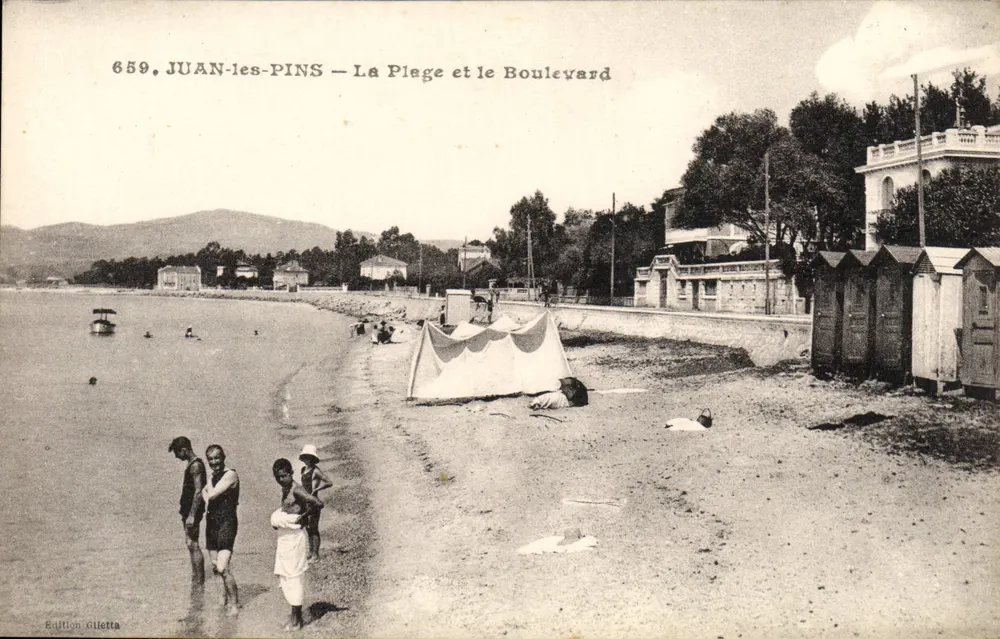 Juan-les-Pins — Die Strandpromenade — Sultion Gilletta, n°659 - Vorderseite