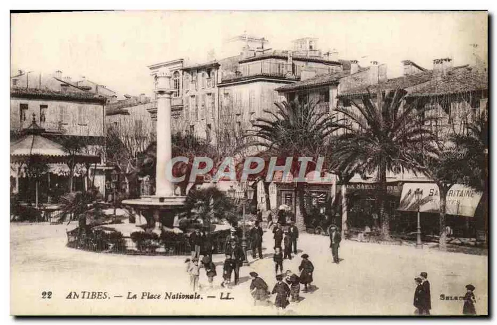 Antibes — A Praça Nacional — LL. - Frente