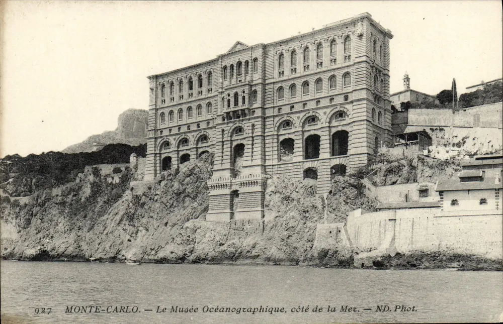 Monte-Carlo — Das Ozeanographische Museum, Seite zum Meer — ND. Phot. - Vorderseite