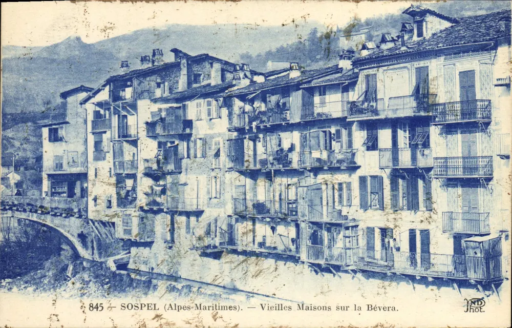 Sospel (Alpes-Maritimes) — Alte Häuser am Bévera — ND Phot. - Vorderseite