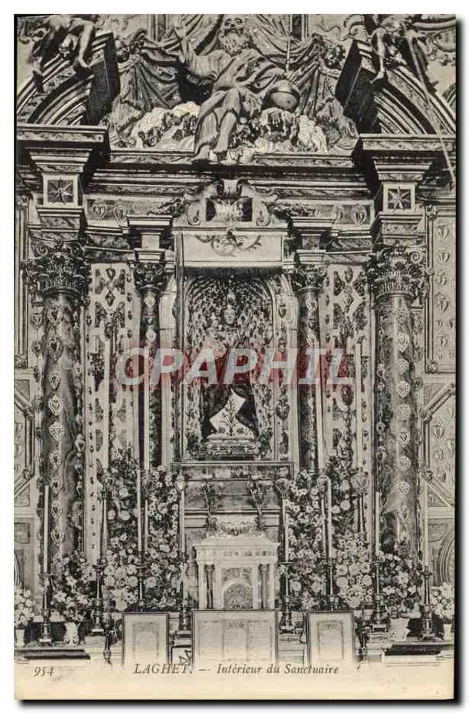 Laghet — Intérieur du Sanctuaire — Éditeur non identifié, n° de série 954 - Recto