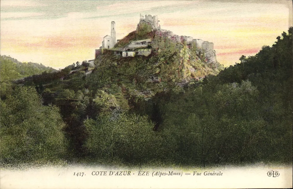 ÉZE (Alpes-Maritimes) — Vista Geral — Editor E.D. n°1437 - Frente