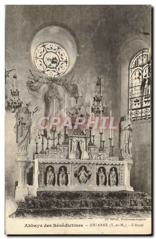 Abadia das Beneditinas — Jouarre (S.-et-M.) — O Altar - Frente