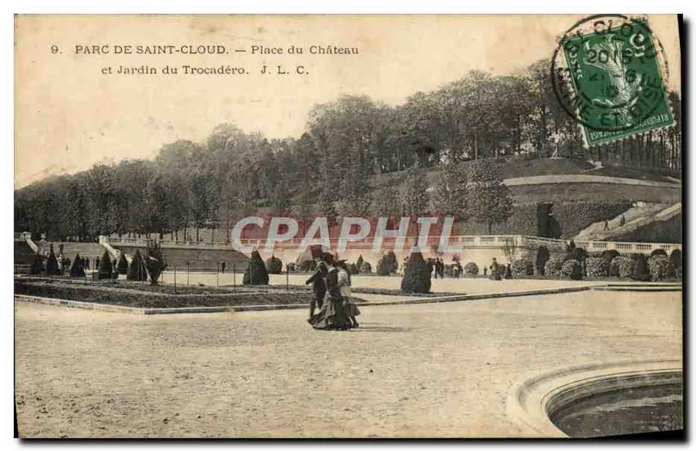 Parc de Saint-Cloud — Place du Château und Jardin du Trocadéro — J. L. C. - Vorderseite