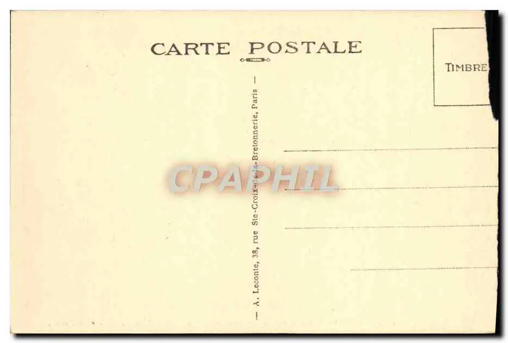 Malmaison (S.-et-O.) — O Castelo, fachada leste e pátio de honra — A. Leconic, Paris - Verso