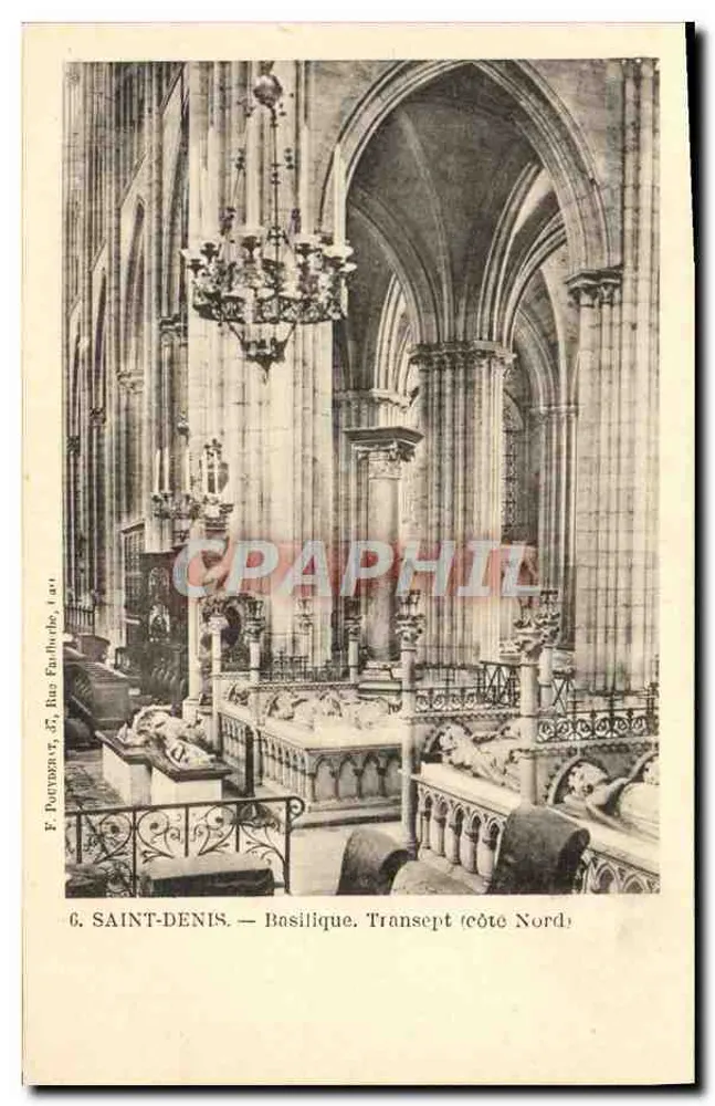 Saint-Denis — Basílica. Trânsito (lado Norte) — F. Pouturier, 37, Rue Faubourche, 1901 - Frente