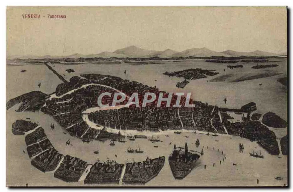 Veneza – Panorama — editor desconhecido, número de série 0790 - Frente