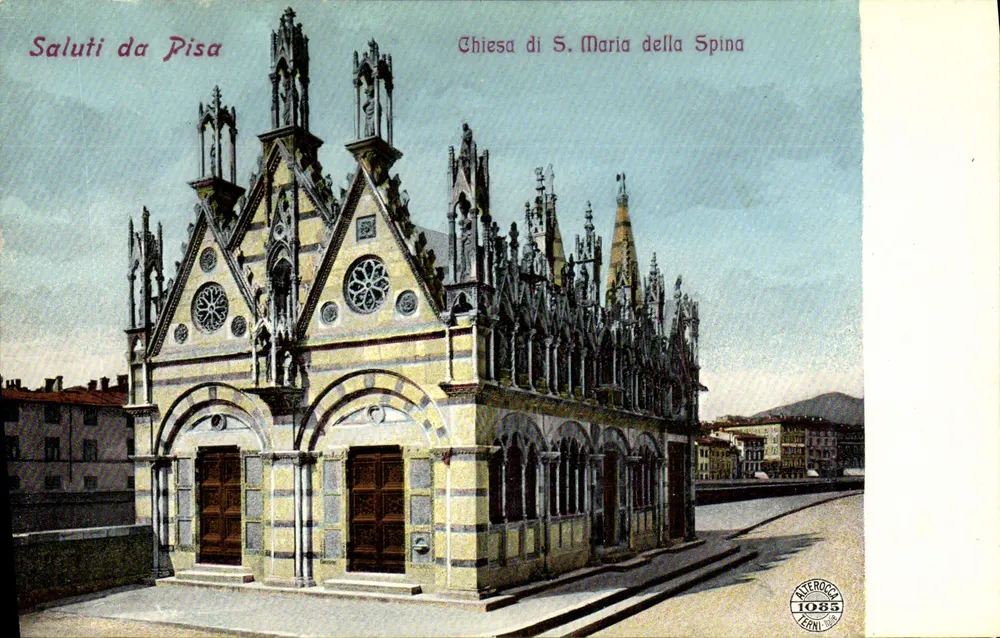 Pisa — Kirche S. Maria della Spina — Alterroca 1085 - Vorderseite
