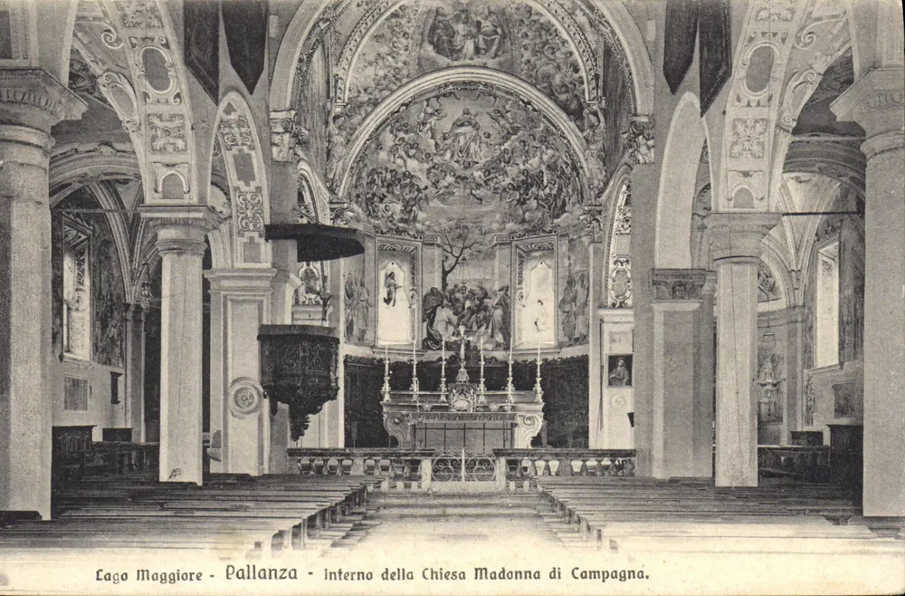Innenraum der Kapelle Madonna di Campagna in Pallanza - Lago Maggiore — Verlag S.G. Nr. 81 - Vorderseite