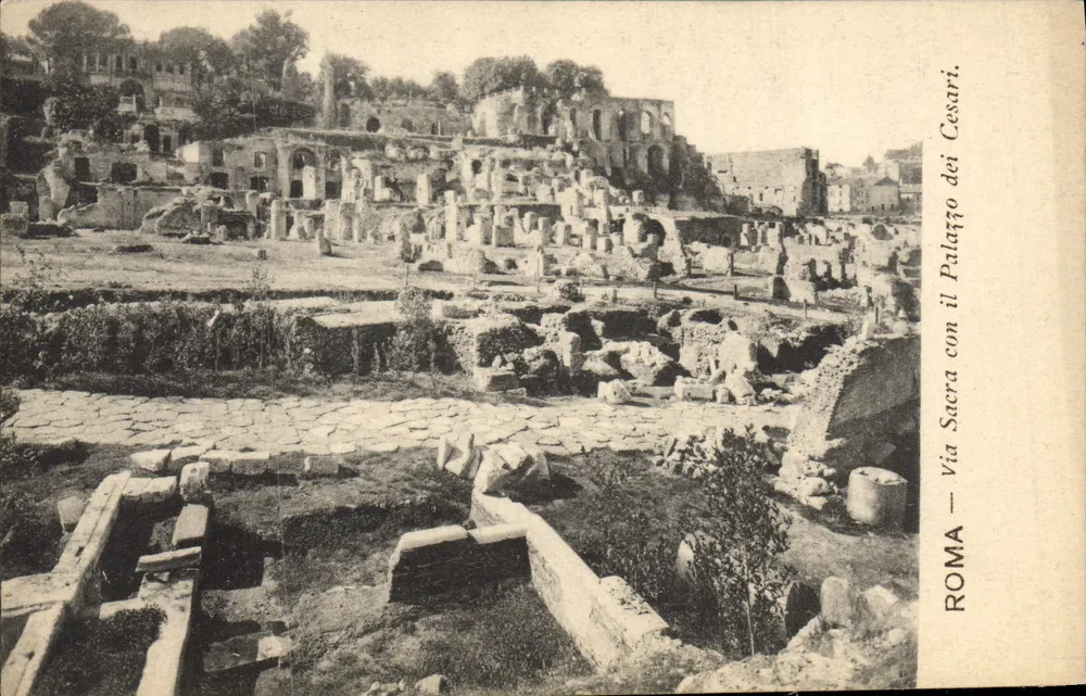 Rom — Via Sacra mit dem Palazzo dei Cesari — DA FOT. ANDERSON - ROMA - Vorderseite