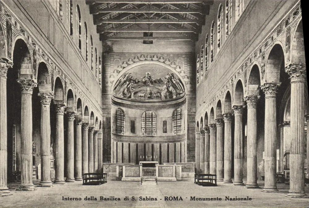 Innenraum der Basilika S. Sabina - ROMA - Nationales Denkmal - Vorderseite