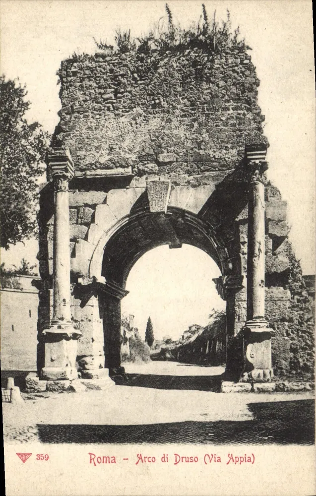 Roma - Arco di Druso (Via Appia) — editore RIC, n. 359 - Recto