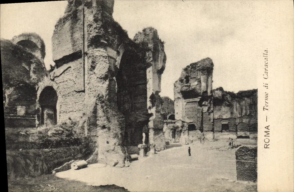 Rome — Terme van Caracalla — DA FOT. ANDERSON - ROMA - Voorkant