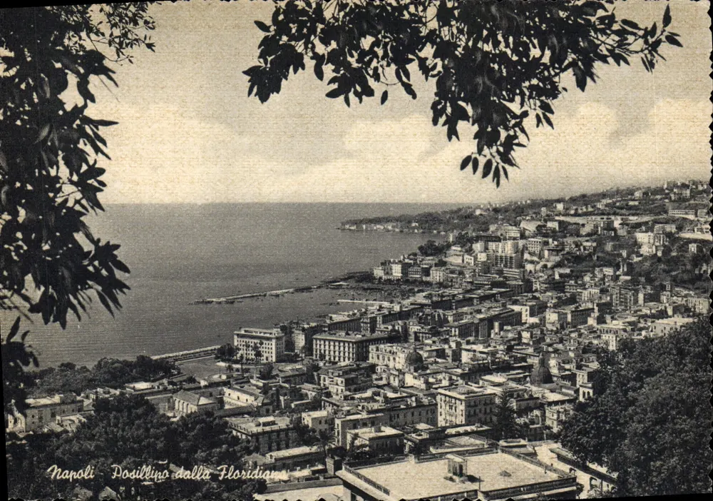 Nápoles - Posillipo da Floridiana — Éd. R. Renza, n° 117 - Frente