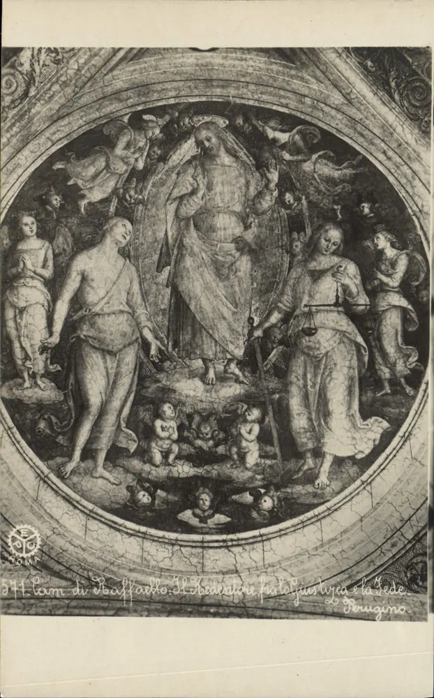 Fresque de Raphaël — O Redentor foi julgado pela Fé — P.E. Chauffourier - Frente