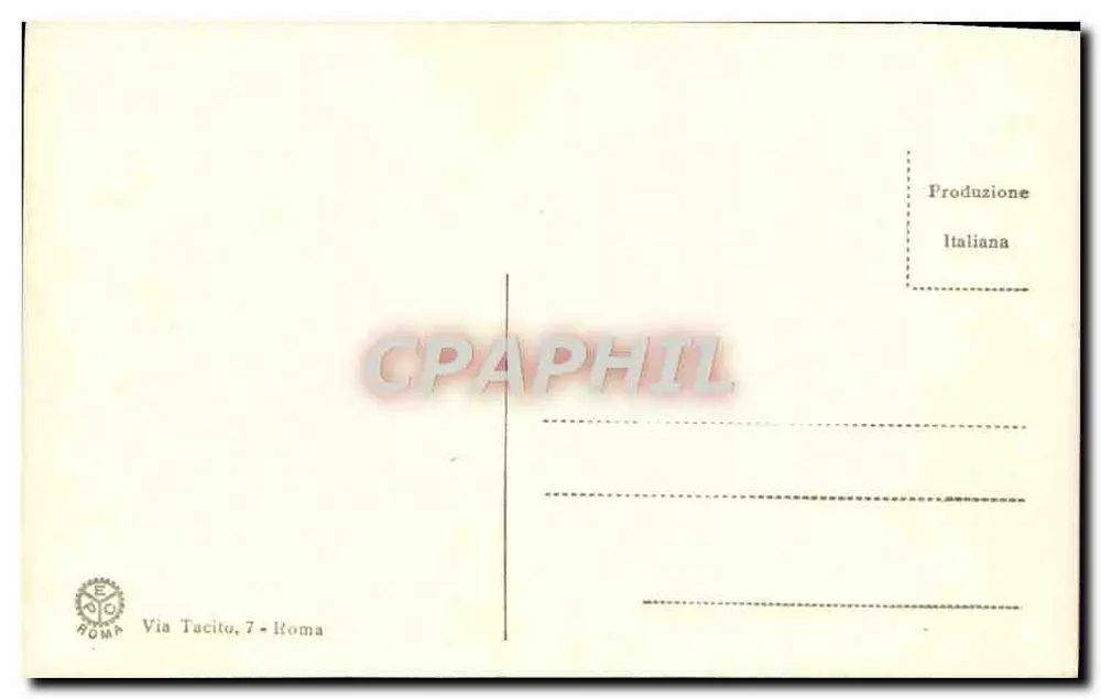 Loggie di Raffaello — Dio scende sul Sinai — Éditeur E.O.C. Roma, n° 3961 - Rückseite