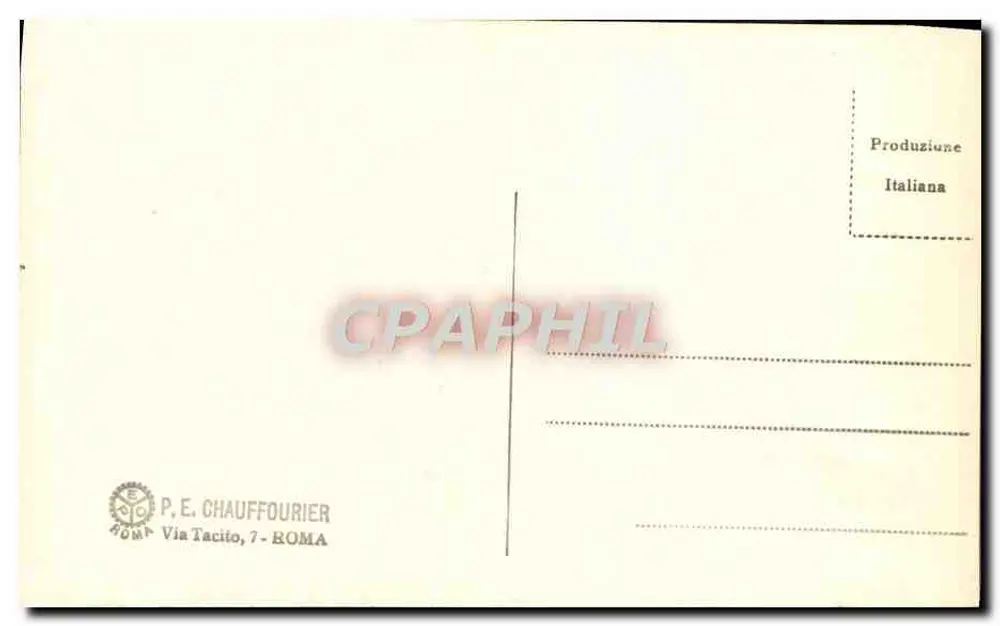 Construção de um navio — detalhe de uma fresca — P.E. Chauffourier, Roma - Verso