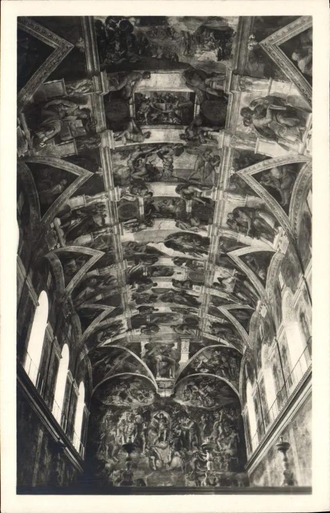 Cappella Sistina — Soffitto e il Giudizio di Michelangelo — Edizioni d'Arte Roma - Recto