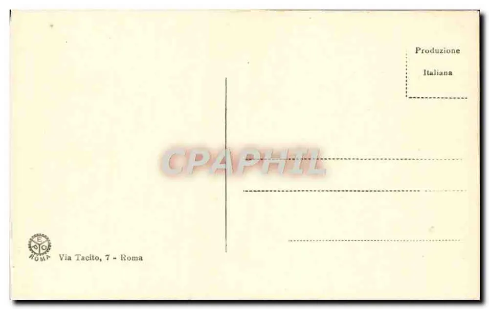 Logge de Raffaello — Adão e Eva expulsos do Éden — Editor E. ROMP, n° 3951 - Verso